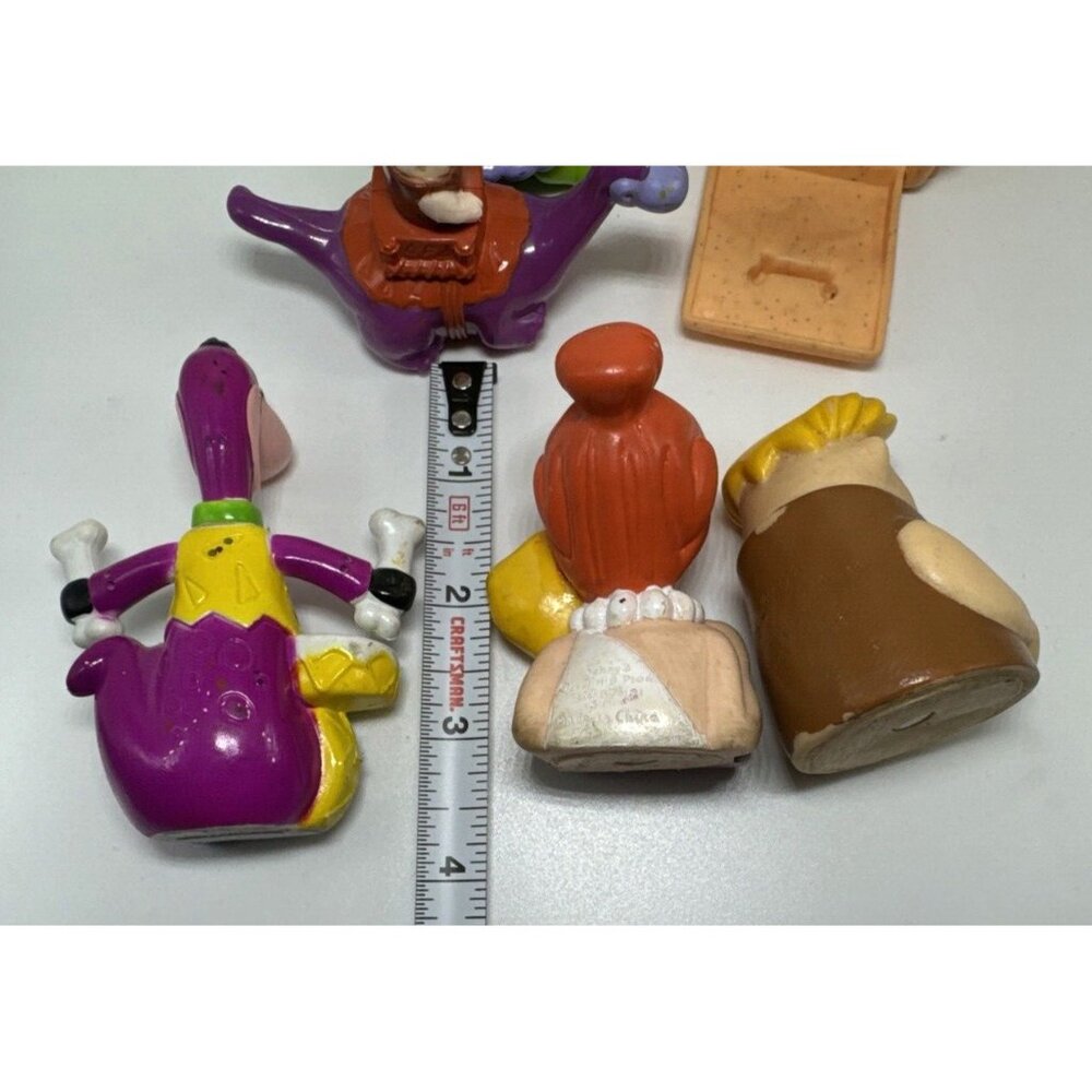 Vintage Flintstones Toys Lot of 6 Wilma Fred Barney Dino House Loose Figures 90s - Picture 7 of 7